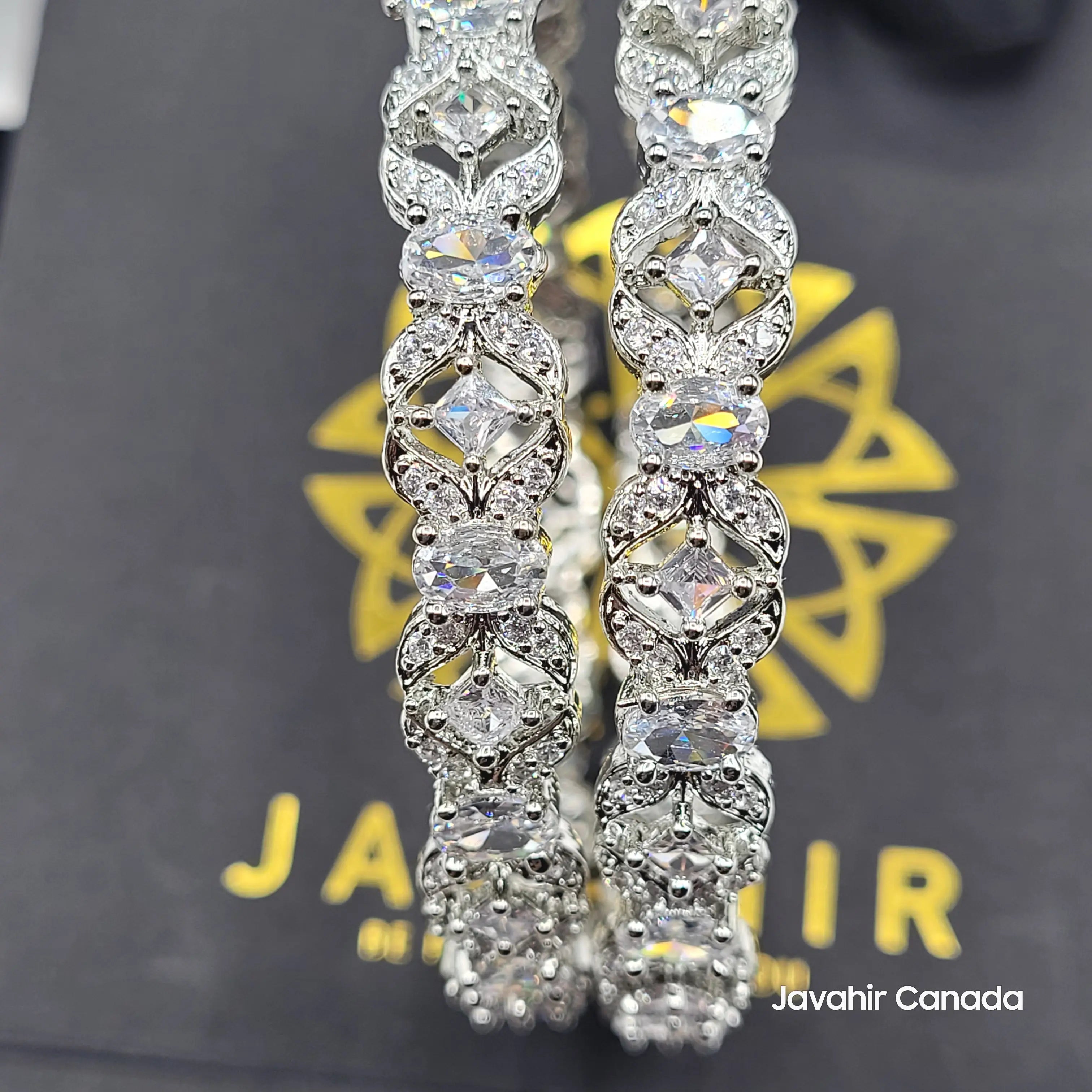 JV3024 Silver Bangles with Javahir Packaging