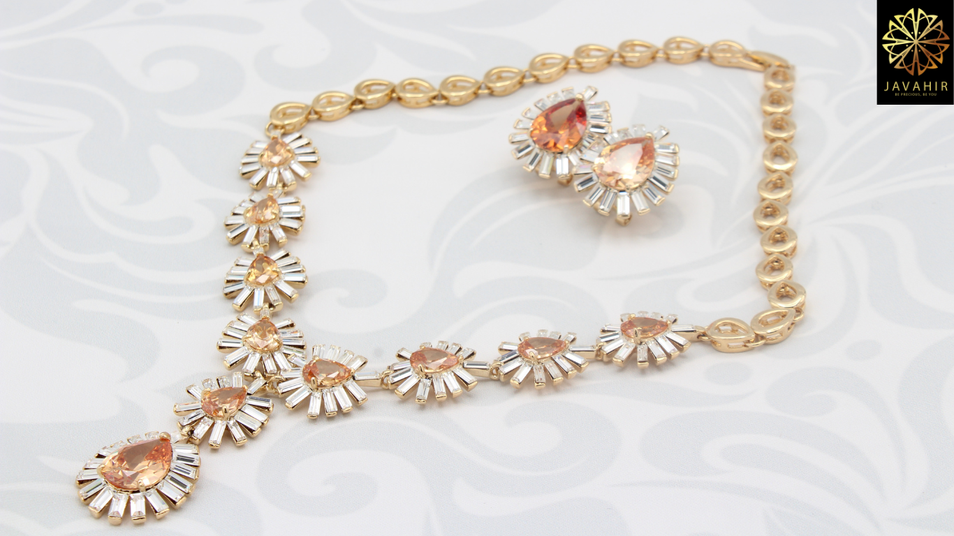 Champagne Star Necklace Set