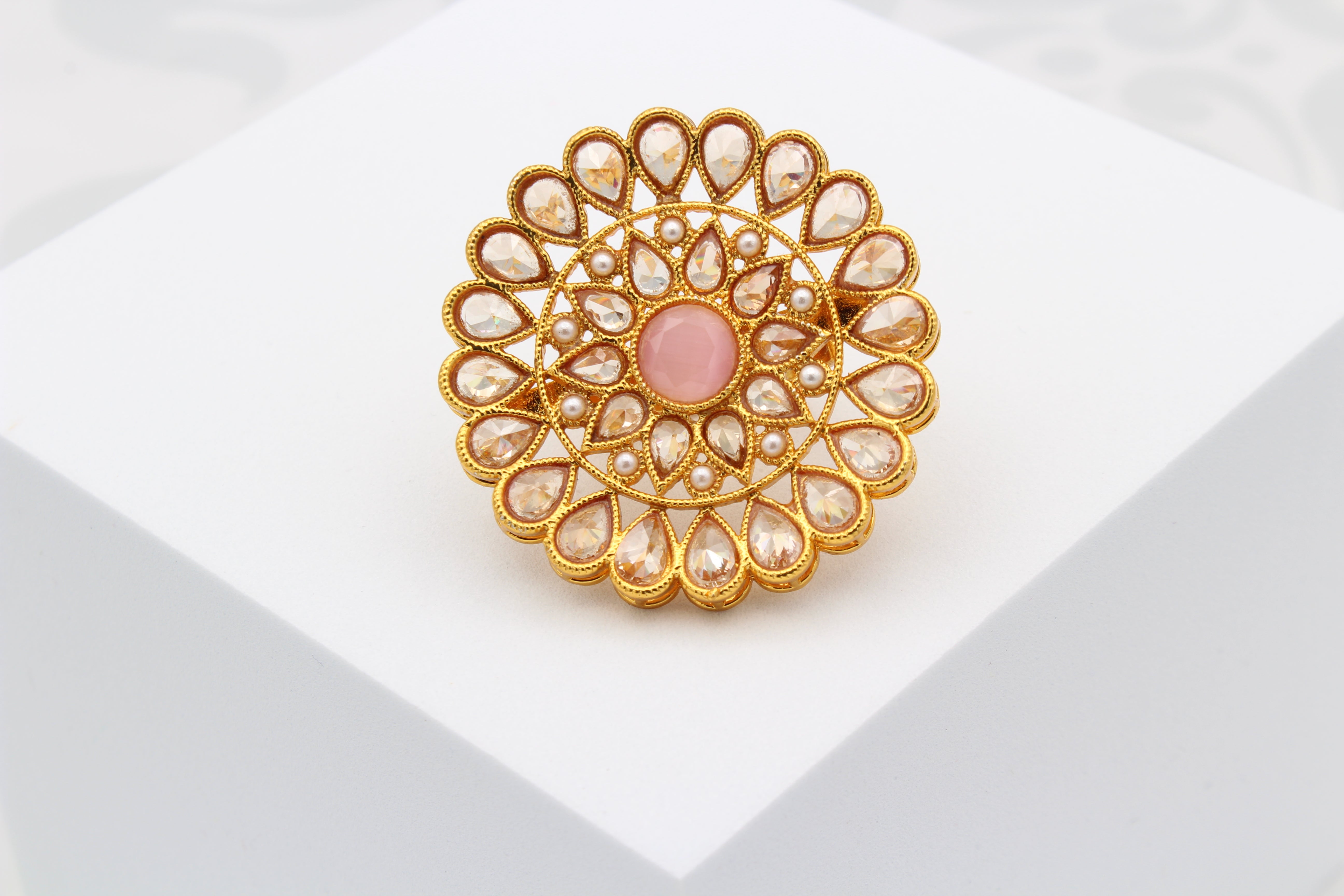 Kundan Flower Ring