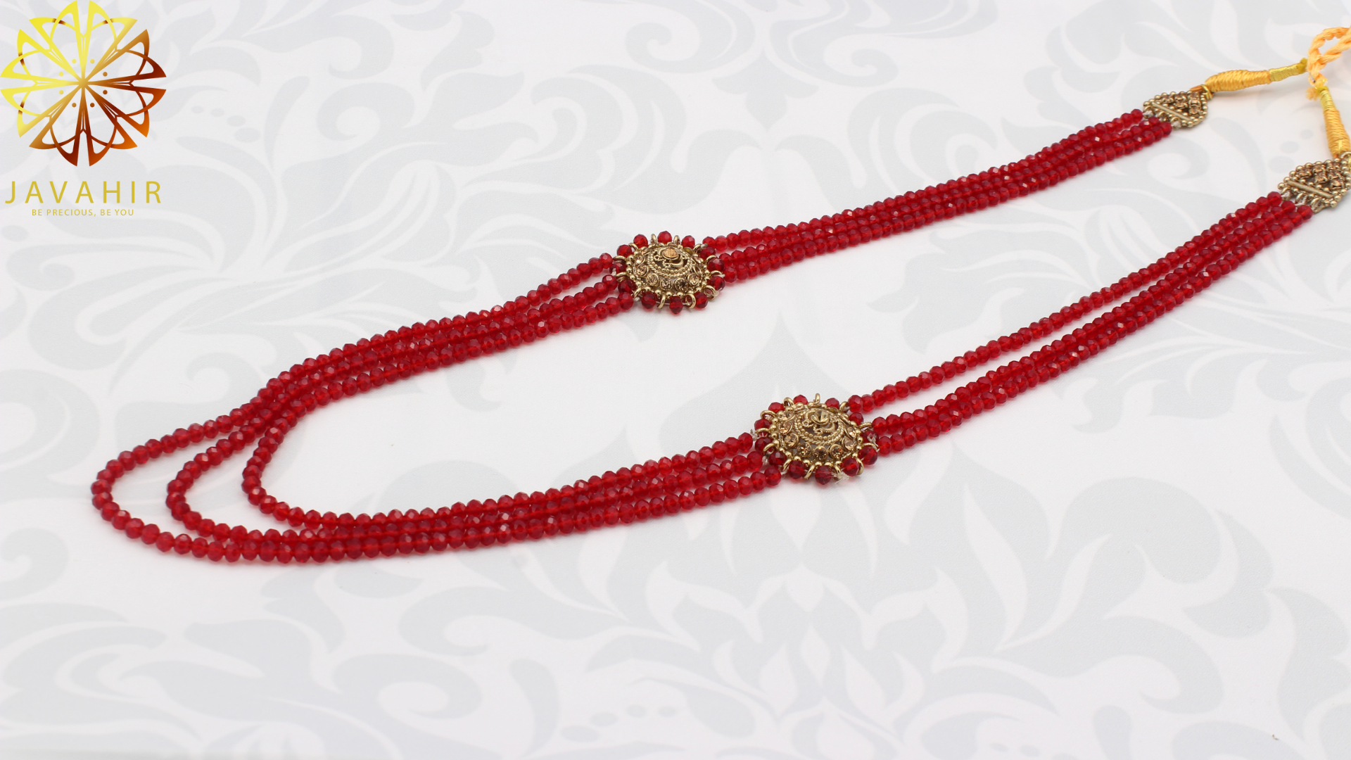 Flower Beads Mala Necklace